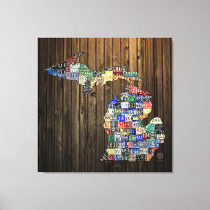 Canvas 2014 do mapa da matrícula dos condados de