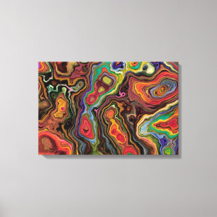 Canvas abstratas coloridas 24" x 16"