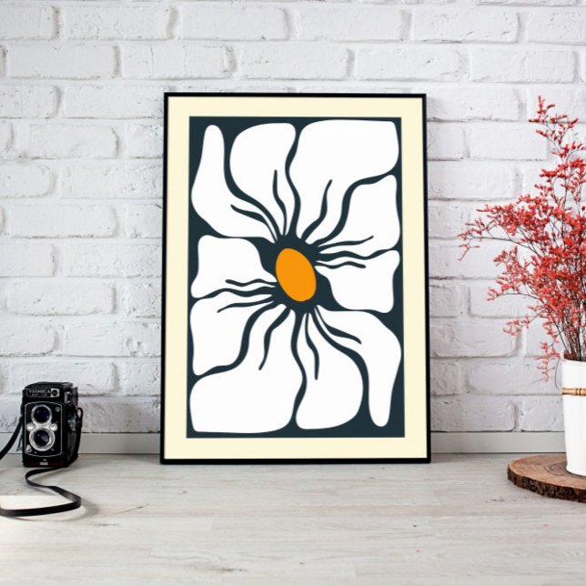 Canvas abstrato Flower Wall Art (living room décor, above bed wall art, modern home décor, nursery wall art, large wall décor, canvas)