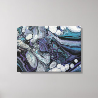 Canvas acrílico de 12 x 12, cor-de-mão, colorida