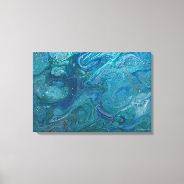 Canvas Acrylic Pour Art (Frente)
