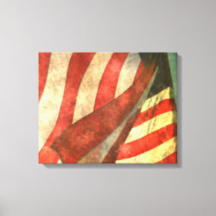 Canvas American Flag (4 painéis)