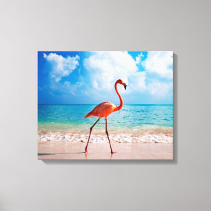 Canvas Art-Flamingo