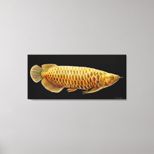 Canvas Asiática de Peixes Arowana