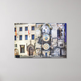 Canvas Astronômica de Relógio de Praga