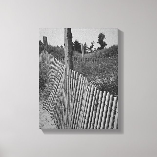 Canvas Black and White Beach (Frente)