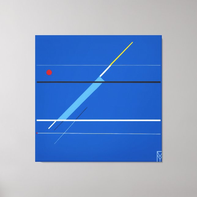 Canvas Blue Screen: Kandinsky's Art (Frente)