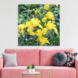 Canvas bonito do Jardim Flor Íris Amarelo