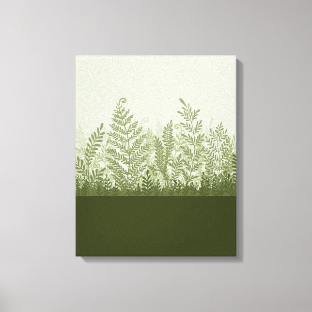 Canvas botânicas da ilustração da planta (Frente)