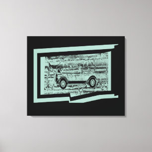 Canvas Carro vintage