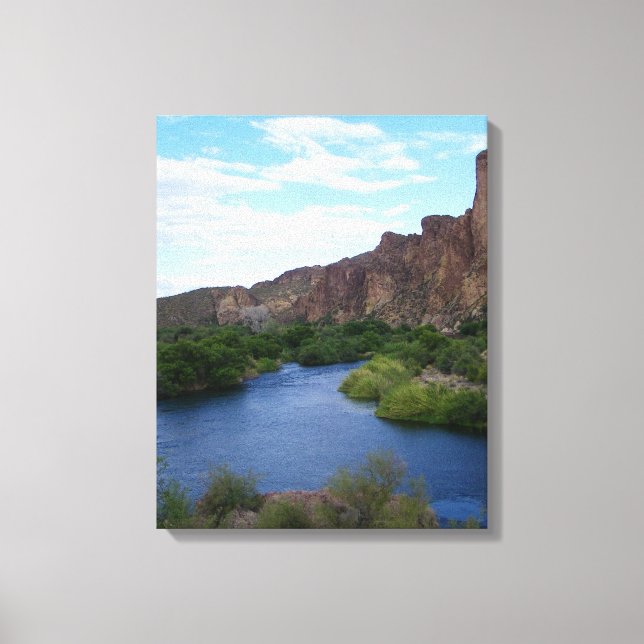 Canvas cenho do lago Saguaro (Frente)