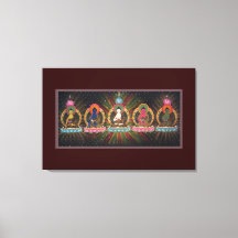 Canvas Cinco Budas Dhyani