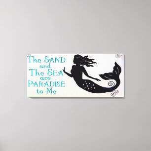 canvas da areia e da sereia do mar