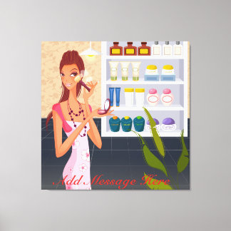 Canvas da Beauty Salon Girl