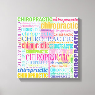Canvas da colagem da palavra da quiroterapia