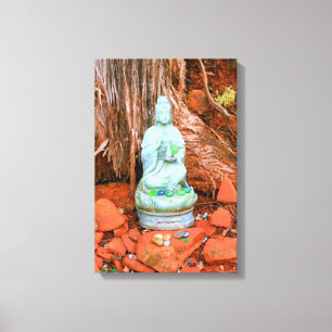 canvas da estátua de buddha