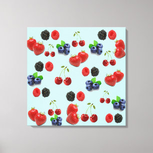 Canvas da framboesa da amora-preta do mirtilo da
