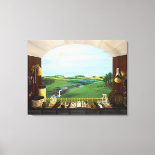 Canvas da galeria dos destiladores Window-36x27