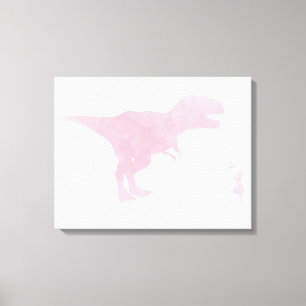 Canvas da menina e do dinossauro - arte de TRex