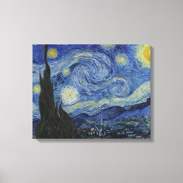 Canvas da Noite de Van Gogh Starry (Frente)