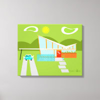 Canvas da Primavera da Palm Retro