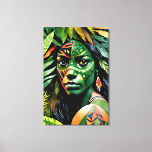 canvas Da Selva De Arayúna - Mulheres Na Amazônia