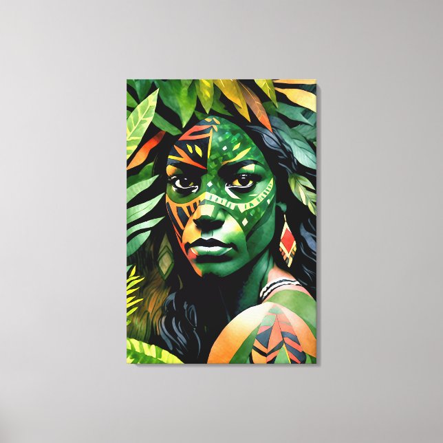 canvas Da Selva De Arayúna - Mulheres Na Amazônia (Frente)