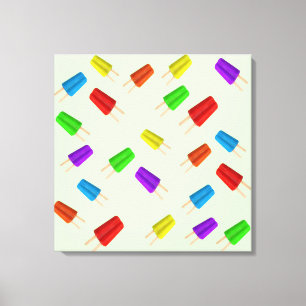 Canvas da textura do sorvete do Popsicle