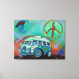 Canvas da viagem do Hippie