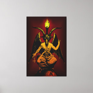 canvas de 40"x60" de Capa Satânica IMENSA em fra 