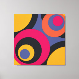 Canvas de Abstrato de arte de Anos 50 retror