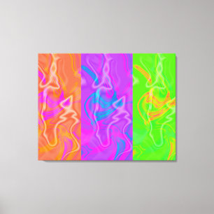 Canvas de Abstrato de arte de funk elétrica KRW