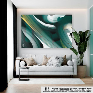 canvas de Abstrato de Tendência de 60 x 40", preto