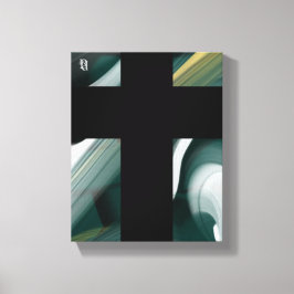 canvas de Abstrato de Tendência de 8x10" Preto Ver