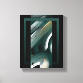 canvas de Abstrato de Tendência de 8x10" Preto Ver