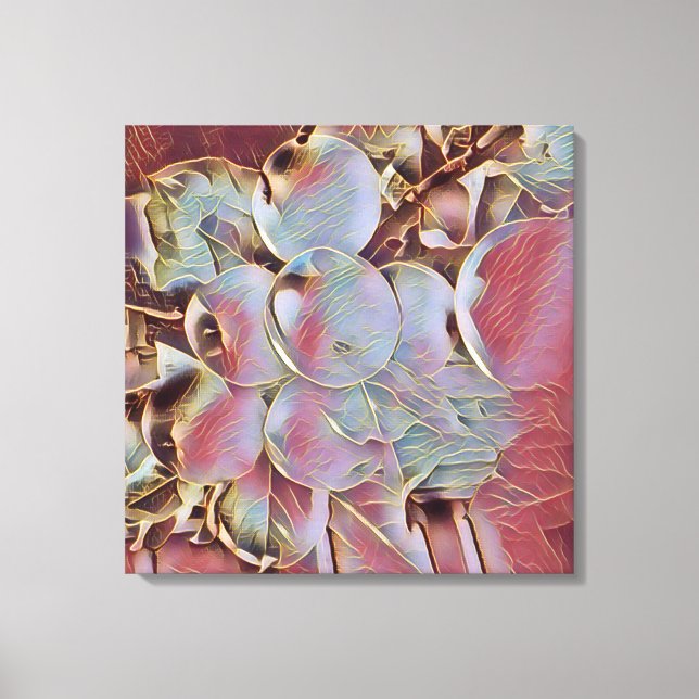 Canvas de aglomerado de maçã em estilo joia brilha (Frente)