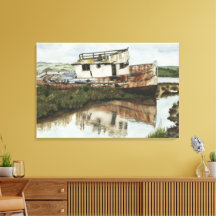Canvas de Aquarela de Entrega Maroada