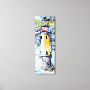 Canvas de Aquarela - Farol - Pintura