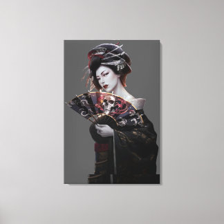 Canvas de Arte da Mulher Geisha Japonesa