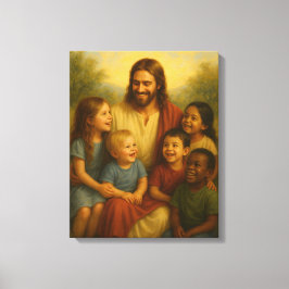 Canvas De Arte De Parede De Jesus E Crianças™ LDS