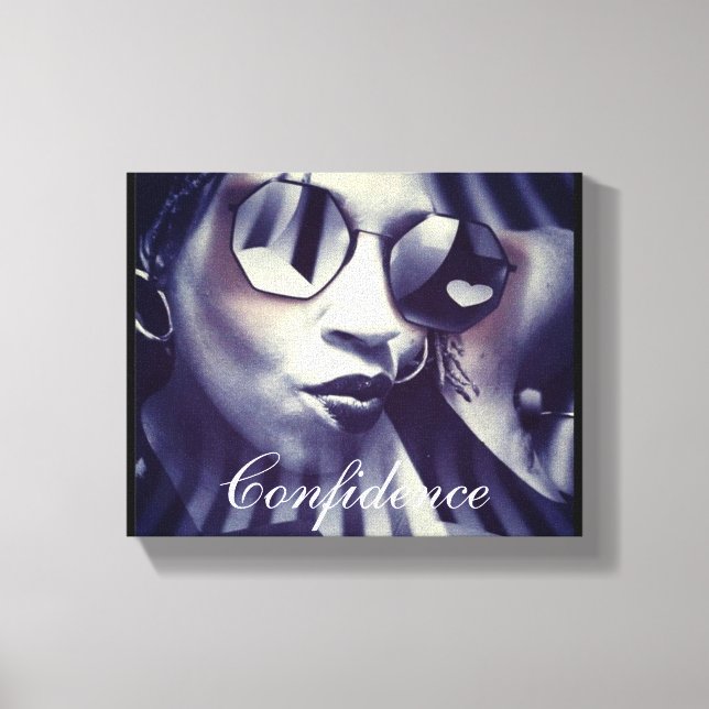 Canvas de arte em parede de mulheres bonitas. (Frente)