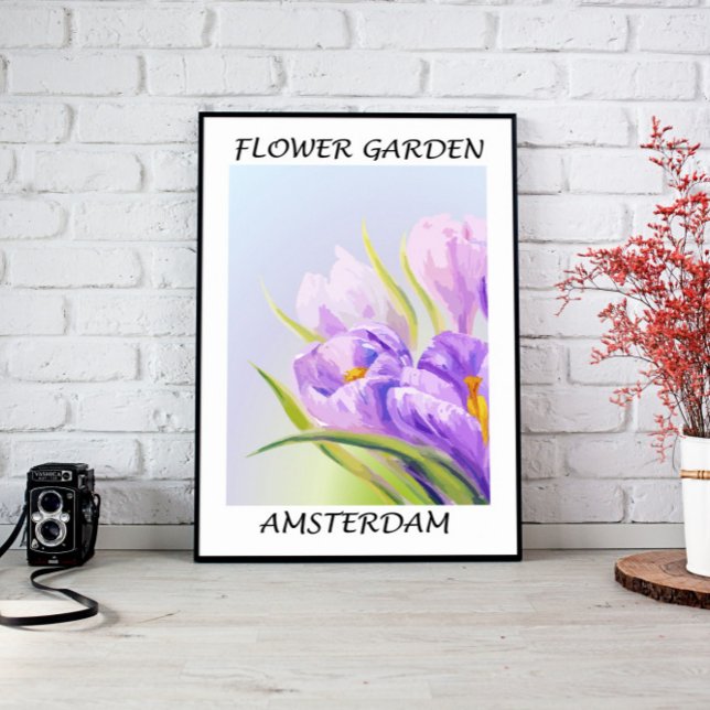 Canvas de Arte Fina do Jardim Flor (living room décor, above bed wall art, modern home décor, nursery wall art, large wall décor, canvas)