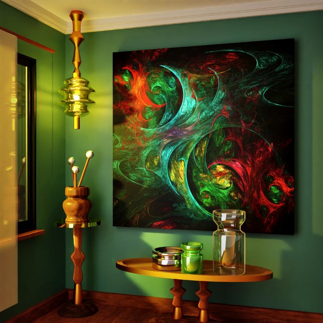 Canvas de arte Genesis Nova Abstrato (Genesis Nova Abstract Art Wrapped Canvas Print)