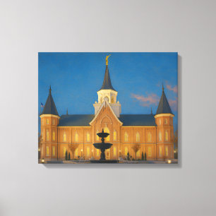 Canvas de arte LDS Provo City Center Temple Painti