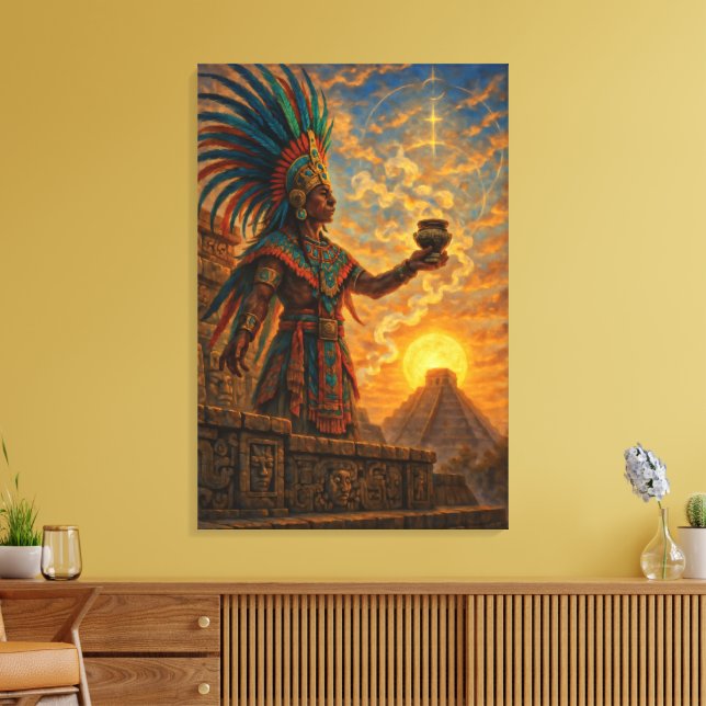 Canvas de arte maia (Insitu(Sala de estar))
