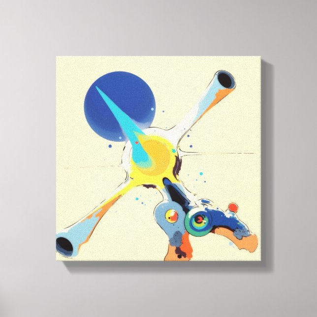 Canvas de arte moderna estilo Bau-Haus (Frente)