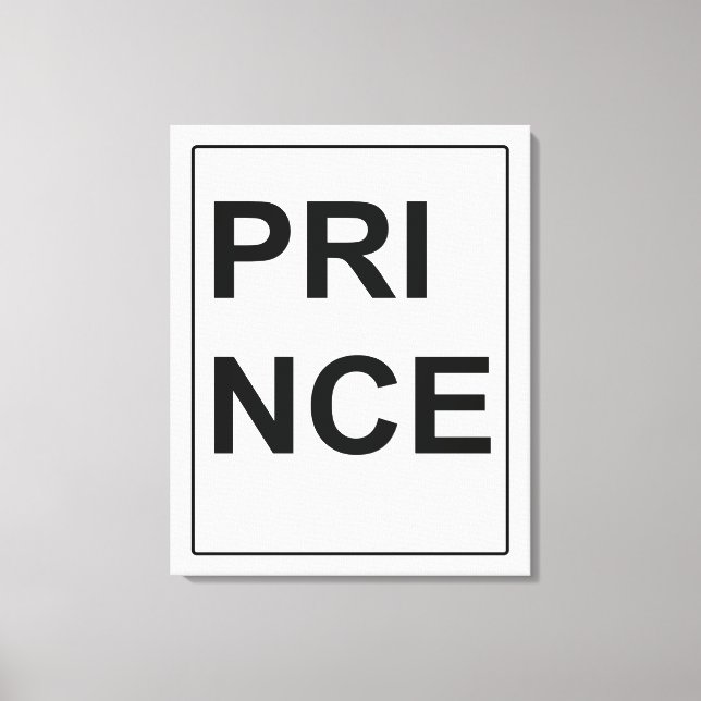 Canvas de arte "Prince" por Billy Bernie (Frente)