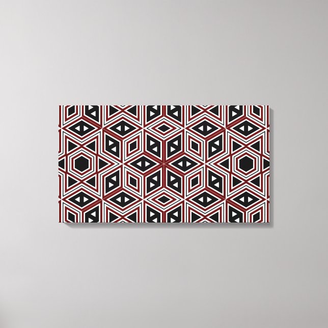 Canvas de Arte Sem Fios com Padrão Retroativo nº 2 (Frente)