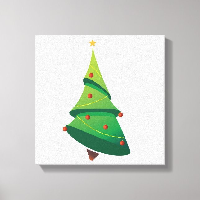 Canvas de Árvore de Natal (Frente)