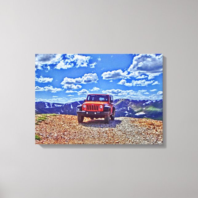 Canvas de aventura da montanha Jeep (Frente)